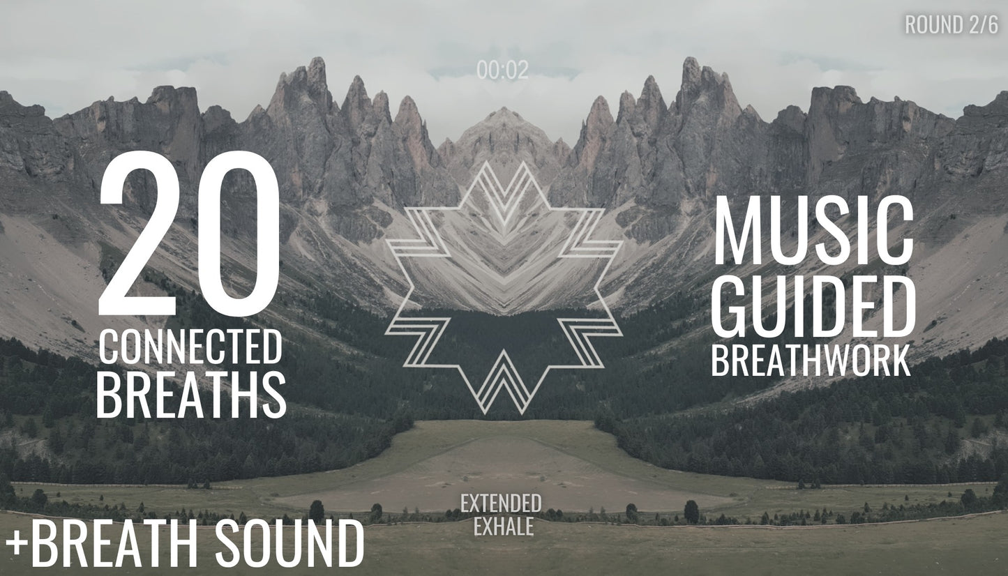 A Soothing Breathwork Journey | 20 Connected Breaths (Music Guided) (+BREATH SOUND)
