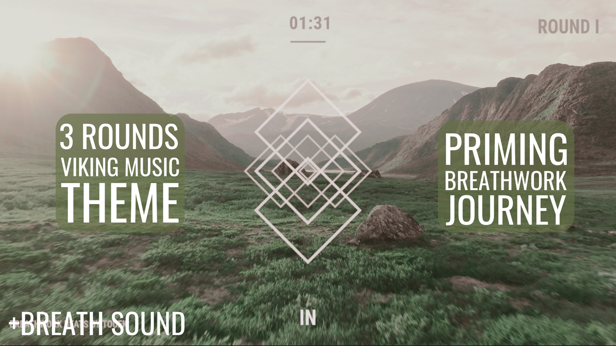 Priming Fast Pace Music Guided Breathwork | Viking Music Journey (+BREATH SOUND)