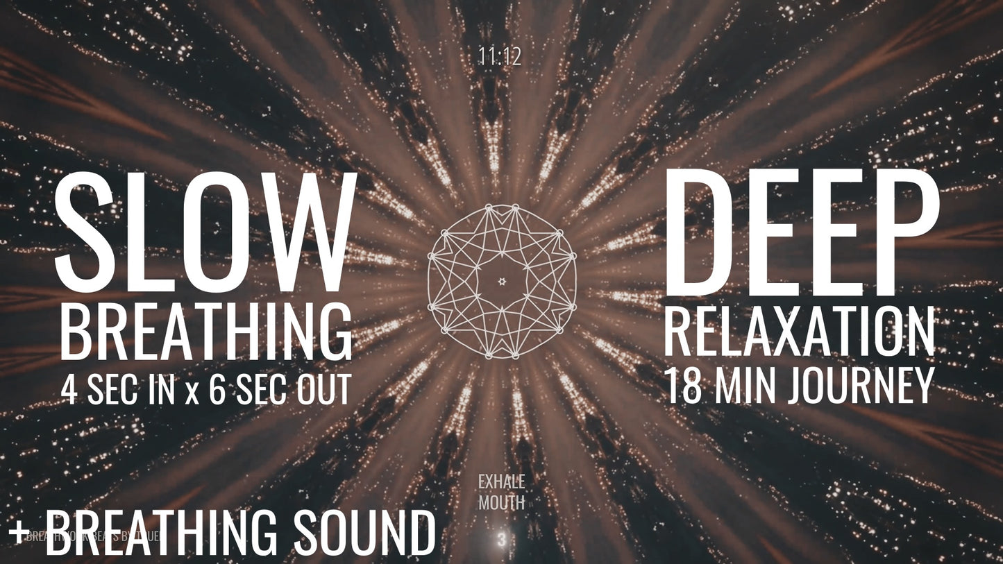 Slow BREATHING for Deep RELAXATION (MUSIC+ BREATHING SOUND)