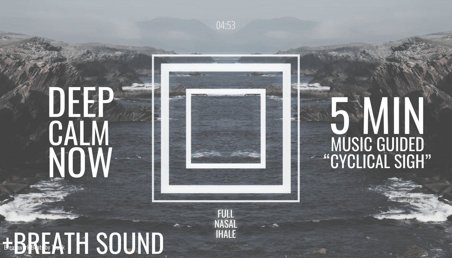 The Most Efficient Breathing Exercise for Immediate Stress Relief | 5-Minute Cyclical Sigh (+BREATH SOUND)