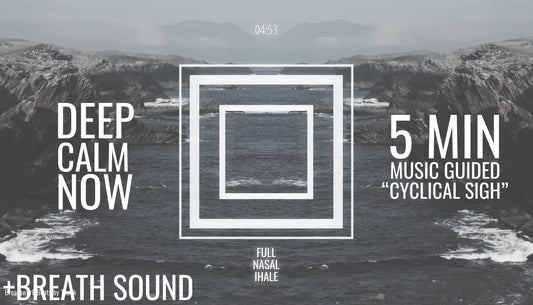 The Most Efficient Breathing Exercise for Immediate Stress Relief | 5-Minute Cyclical Sigh (+BREATH SOUND)