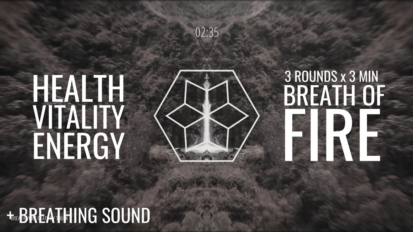 Daily ENERGIZING Breathwork for HEALTH and VITALITY  Ancient Practice Supported by Science (MUSIC + BREATHING SOUND) (20% SALE)