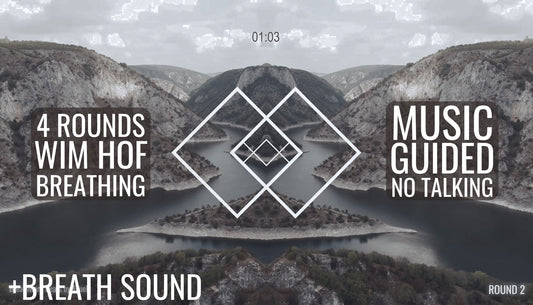 Follow Along Wim Hof Breathing — Immersive Music Journey | 4 Rounds | No Voice (+BREATH SOUND)