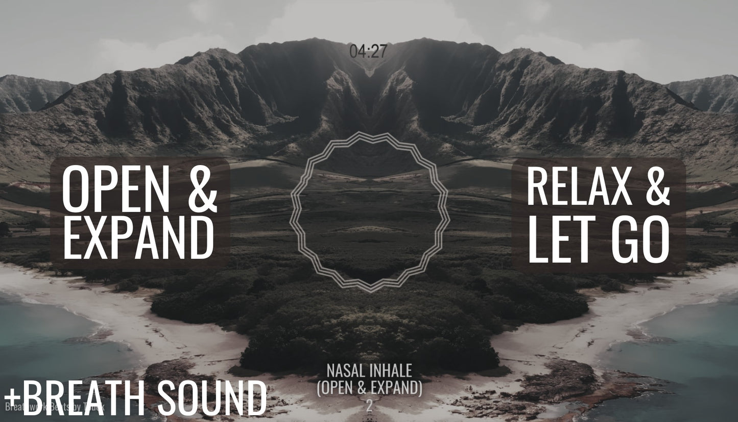 6 MIN Music Guided GROUNDING BREATHWORK | A Soft Reset To a Racing Mind (No Talking) (+BREATH SOUND)