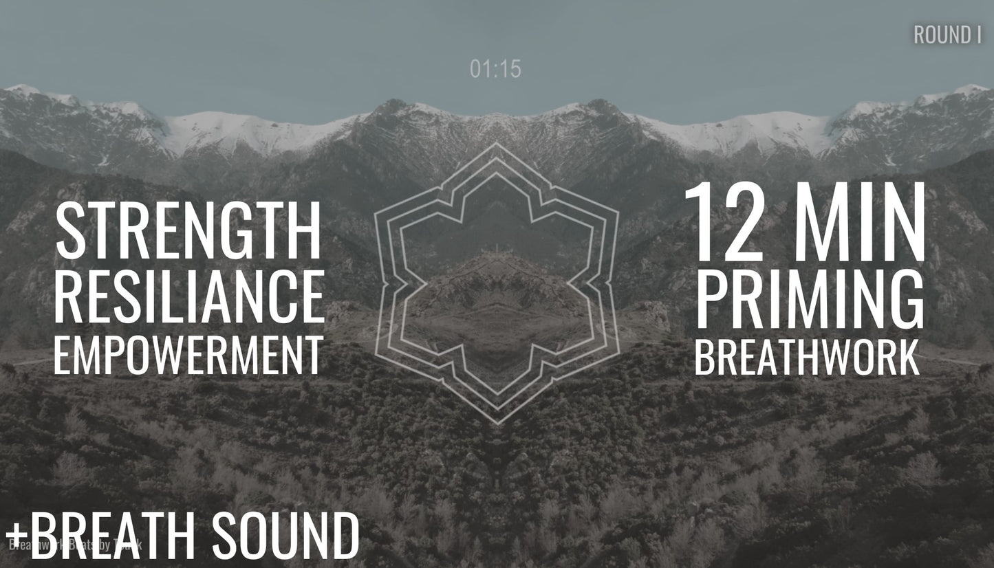12 Min PRIMING BREATHWORK for Strength & Self-Empowerment (+BREATH SOUND)