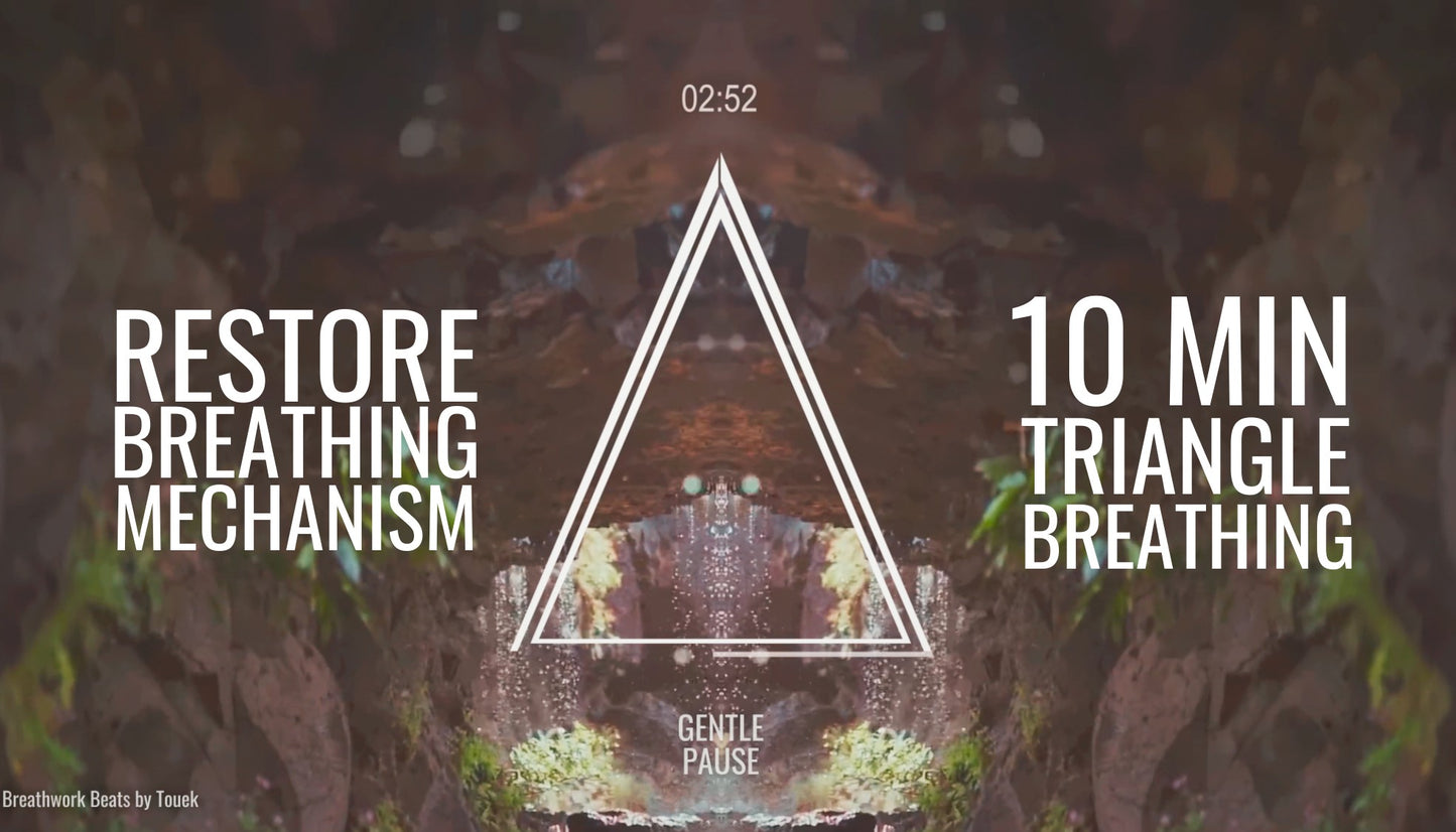10 Min TRIANGLE BREATHING to Restore Natural Breathing & Reduce Stress